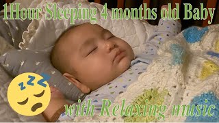 🇵🇭🇯🇵1 hour Sleeping 4-month-old Baby Ty with relaxing music