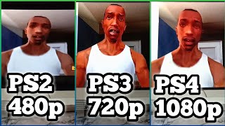 GTA San Andreas PS2 VS PS3 VS PS4