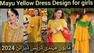 mayo mehndi dress ideas | yellow Dresses design| mayo dress design for girls| Zony clothing ideas