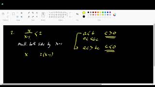 Inequalities & Solution Sets