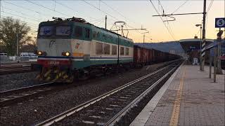 Orte, stazione di Orte. Uno "scarso" mercoledi di traffico merci.. [HD 1080p]