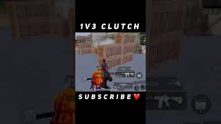 1v3 Full Rush Gameplay🔥iphone XR#shorts #short #bgmi #pubgmobile #mrassault