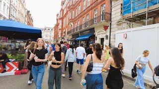 London's Energetic Street Walking- Explore England, COVENT GARDEN, Walking Tour 2024