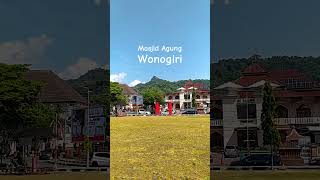 Masjid dengan background perbukitan, sejuk dipandang #wonogiri #nature #masjid