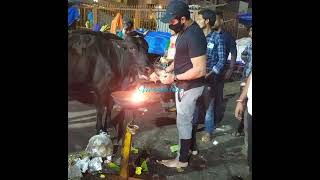 Arun Vijay at Tiruvannamalai temple Grivalam