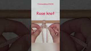 👆 Rose Basic Macrame Knot , Makrome, گره پایه رز مکرومه