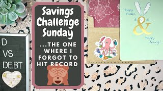 Savings Challenge Sunday + happy mail 💌 (...messy but hopefully entertaining!)