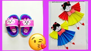 DIY cute doll paper & paper cute sandals #sukla