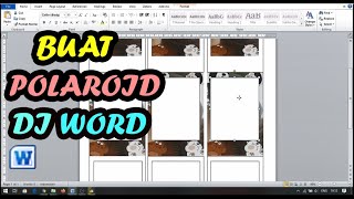 CARA MENAMBAH BACKGROUND DI POLAROID  ||  TUTORIAL POLAROID MICROSOFT WORD