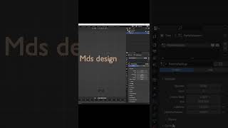 Blender tips & tricks I text apply with particle system in blender -mds design #shorts 😀