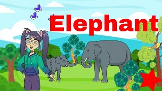 The Elephants: Majestic Giants of the Wild | Animated | kids Video | Nice Music |