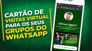 CARTÃO DE VISITAS VIRTUAL PARA SEUS GRUPOS DO WHATSAPP? VEJA COMO FAZER! | Recrutador MMN