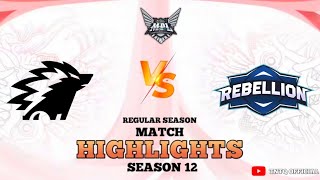 Onic VS Rebellion Zion | Week 3 Day 4 | Game 1,2 & 3 | Highlights MPL ID S12