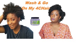 How To Make Wash And Go On 4c Hair | #WashAndGo #4c #4b