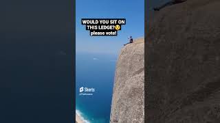 Would you sit on this ledge  😲😲PLEASE VOTE! #shorts   Original audio  -How ya line that (Blackpink)