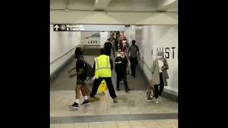 man poops in mop bucket, cleaner instantly regrets confronting him.