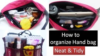 How to organize HAND BAG Neat & Tidy for college girls & working women |StarNaturalBeauties