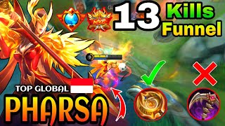 Pharsa Funnel Untouchable Midlane |Pharsa Gameplay| |Top Global| |Best Build| By: REINNN -MLBB