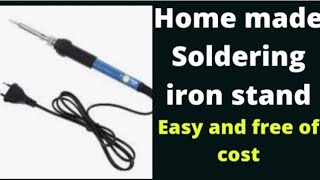 How to make Solder iron stand ! Make Solder iron stand at home !