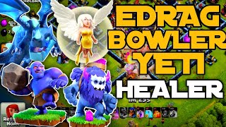 TH13 E DRAG+BOWLER+YETI+HEALER ATTACK STRATEGY | BEST TH13 ATTACK | Clash of Clans