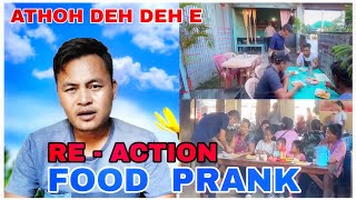 RE-ACTION FOOD PRANK in Public Place Lamka,Tuibong Bazar || Anal mong2 e Athoh deh2 jenge.