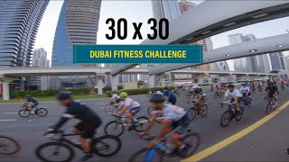 Biking on Sheikh Zayed Road | Dubai Ride 2020 | Dubai Fitness Challenge