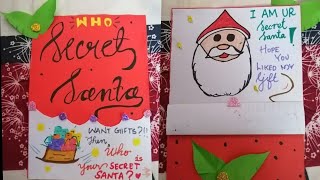 SECRET SANTA CARD💖|| SANTA CHRISTMAS CARD