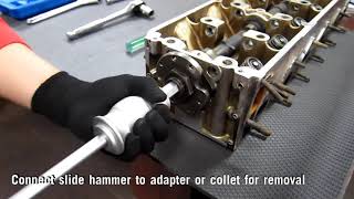 How to remove camshaft by blind hole bearing puller kit