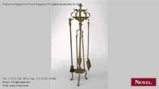 French Antique Fire Tools Regence Fireplace Accessories