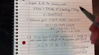 Review Test 2 (Chapter 16, 17, 18 - Equilibrium Topics)