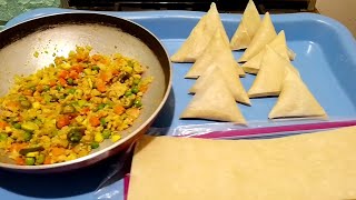 resep membuat isian samosa dan cara melipat samosa