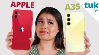 Galaxy A35 vs iPhone 11 Qual é o melhor para comprar no final do ano? comparativo