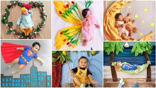 Baby Photoshoot Ideas At Home | Theme Photoshoot |Monthly Birthday Photography |Creative Photoshoot