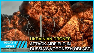 Ukrainian drones attack airfield in Russia's Voronezh Oblast