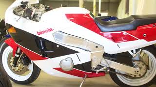 Bimota yb9 in the Gaston Motorcycle Werks shop today