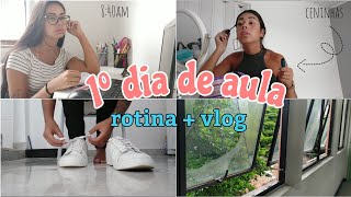 VLOG + ROTINA 1º dia de aula (PRESENCIAL) | Faculdade 🤓