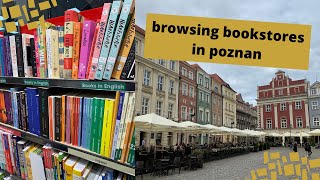 book shopping + vlog in poznan, poland