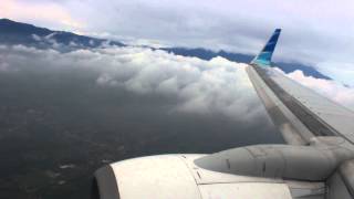 Malang Approach view mountain by Garuda Indonesia