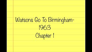 Watsons Chapter 1