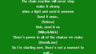 disney channel stars-send it on(w. lyrics)