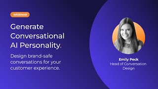 Generate Conversational AI Personality | Webinar