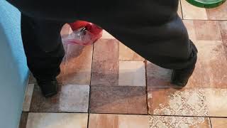 How to cheat on your Grout. How to Grout the easy way!  Happy Valentine's day baby!