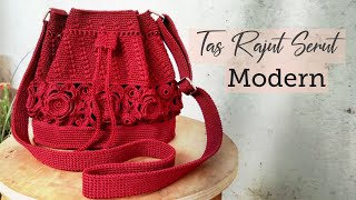 SUNGGUH INDAH!!! Tas Rajut Serut TERBARU Model MODERN