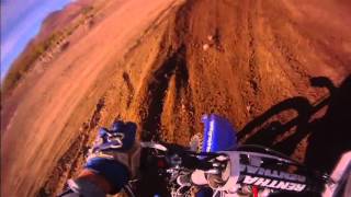 Collin Mchaney on a YZ450F at age 14.