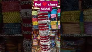 Red bridal chura wedding set #viralvideo #ytshorts #fashion #bridalchura