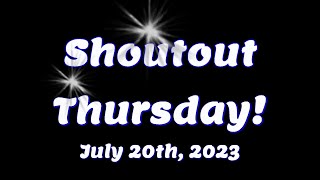 Shoutout Thursday - July 20th, 2023 - #locksport #lockpicking