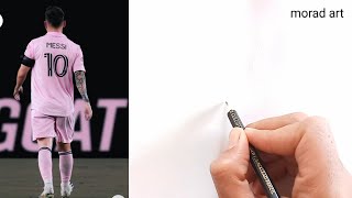 how to draw Lionel Messi step by step |inter miami