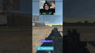 HE FROZE NOW!!! #shorts #warzone #viral #cod #mw2 #modernwarfare #streamer #warzone2 #gaming #nadia