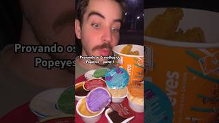 Provando os 6 molhos do Popeyes - parte 1 #fastfood