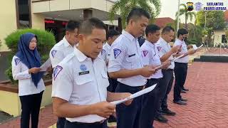 Pembacaan Asmaul Husna oleh personil Sat Lantas Polres Jepara